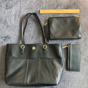 Anne Klein Tote, Clutch, and Wallet Set